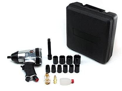 VCT 17PC 1/2" AIR IMPACT WRENCH GUN KIT SOCKETS W/CASE - WoodArtSupply