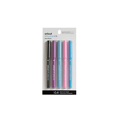 Cricut 2007920 Infusible Ink Markers, Water Color Splash Medium-Point Markers (1.0), 5 count - WoodArtSupply