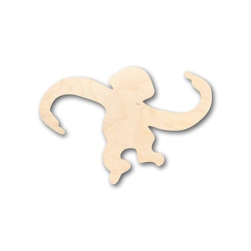 Unfinished Wood Goofy Monkey Shape - Craft - up to 36" DIY 10" / 3/4" - WoodArtSupply