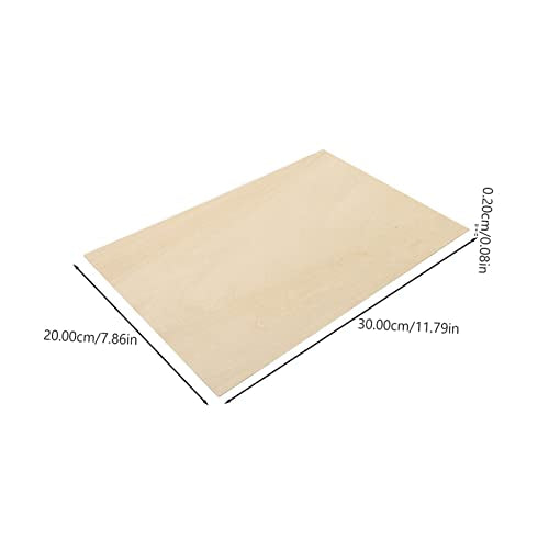 KALLORY 10pcs Board Wood Panels for Crafts Unfinished Wood Plaques Decorative Plywood Plywood Unpainted Wood Ornament Thin Wood Hand Decor Pyrograph KALLORY