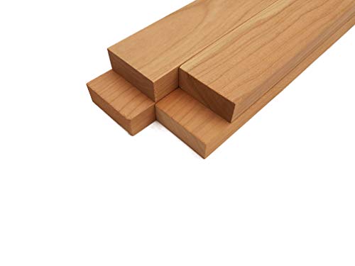 Cherry Lumber - 3/4" x 2" (4 Pcs) (3/4" x 2" x 12") Barrington Hardwoods
