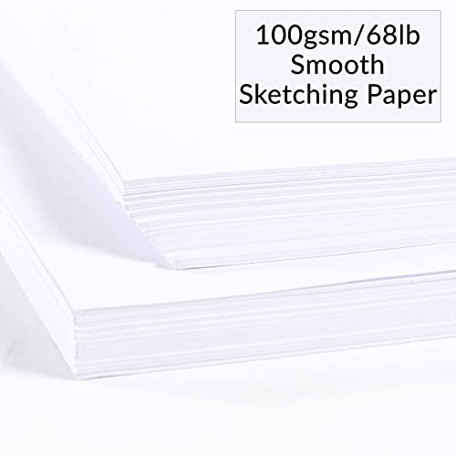 100 Sheets 9x12 Smooth Sketch Pad for Drawing 2 Pack Turkey