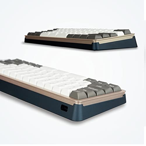 DRAOZA GK61 Custom DIY Gaming Mechanical Keyboard Kit, Aluminum Metal CNC Shell, RGB Hot Swap 3pin/5pin Switch, Programmable Triple Mode Bluetooth DRAOZA