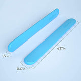 Nicpro Silicone Stir Sticks Kit, 2 PCS Silicone Resin Popsicle Sticks & 2 PCS Silicone Spatula Scraper for Mixing Resin, Wax, Paint, Epoxy, DIY Nicpro