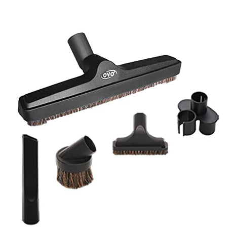 OVO 5PCS Universal Vacuum Cleaner Accessories Accessories-12in Floor, Dusting, Crevice, Board Caddy Tool, Upholstery Brush, 1 1/4 inch (32mm) Inner OVO