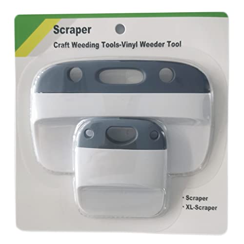 2PCS Scrapers,XL Scraper,Craft Weeding Tools-Vinyl Weeder Basic Tool,Grey corey-z