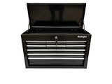 Workington Portable Metal Tool Chest with 9 Drawers, 24" 9-Drawer Tool Chest Cabinet with Ball Bearing Drawer Slides, Steel Tool Storage Box Workington
