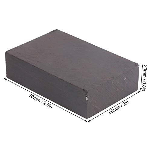Black Ebony Lumber Blank, DIY Handicraft Wood Handle Musical Instruments Accessories, DIY Handicraft for Turning, Inlays, Tools (70 * 50 * 20mm) CDQL