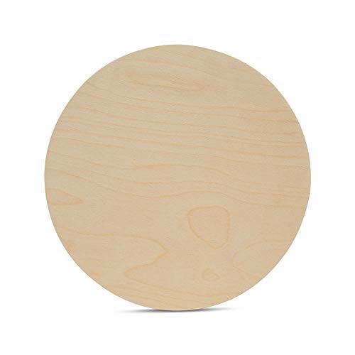 Wood Circles 13 inch, 1/4 Inch Thick, Birch Plywood Discs, Pack of 1 Unfinished Wood Circles for Crafts, Wood Rounds by Woodpeckers