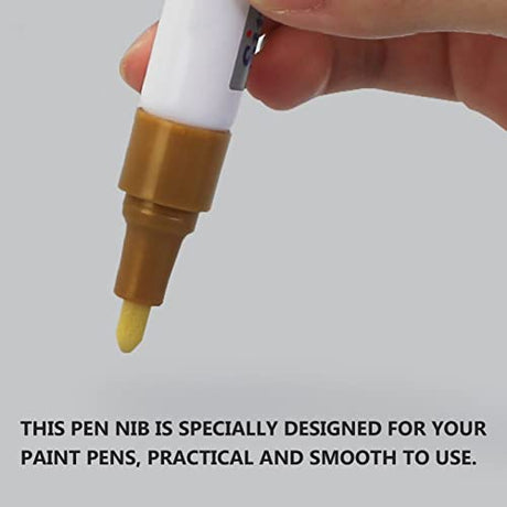 Kisangel 25Pcs Replacement Nib Tips Paint Markers Painting Pens Nib Permanent Marker Pen Points for Writing Stuff Devices Kisangel
