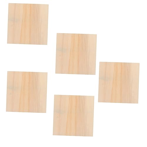 Tofficu 5pcs Blank Wooden Picture Frame Personalized Photo Frame Unfinished Wood Boards Unfinished Wood Canvas Painting Canvas Square Frame Clay Tofficu