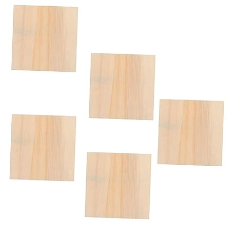 Tofficu 5pcs Blank Wooden Picture Frame Personalized Photo Frame Unfinished Wood Boards Unfinished Wood Canvas Painting Canvas Square Frame Clay Tofficu