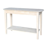 International Concepts Phillips Oval Sofa Table, Unfinished IC International Concepts