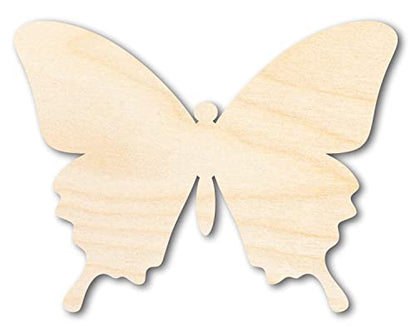 Unfinished Wood Butterfly | Insect | Animal | Wildlife | Craft Cutout | up to 24" DIY 5" / 1/4" - WoodArtSupply