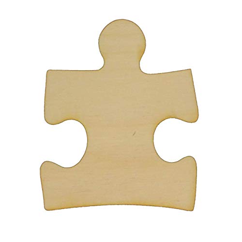 Unfinished Puzzle Piece Wood Cut Out Available in a Variety of Sizes and Thicknesses (1/8” Thickness, Jumbo 14" x 18" (Sold Individually)) - WoodArtSupply