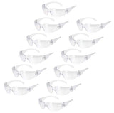 BISON LIFE Safety Glasses, One Size, Clear Protective Polycarbonate Lens, 12 per Box (1 box) BISON LIFE