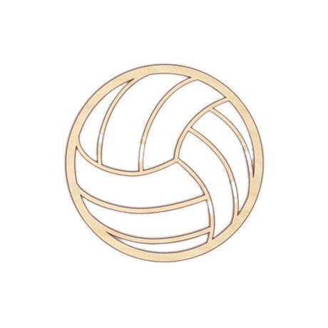 Volleyball Wood Craft Unfinished Wooden Cutout Art DIY Wooden Signs Inspirational Wall Plaque Classic Hanging Wall Signs Decor for Home Bedroom WoodArtSupply