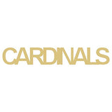 Word Cardinals Cutout Unfinished Wood Sports Decor Home Decor Door Hanger MDF Shape Canvas Style 1 (18") Diverse Woodworking