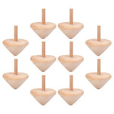 Tofficu 10pcs Wood Spinners Toys Unfinished Wood Tops DIY Wooden Tops Craft Gyroscopes for Kids Party Favors Painting Toys Art Craft Supplies Tofficu