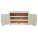 IC International Concepts Hall Cupboard, 34-Inch, Unfinished IC International Concepts