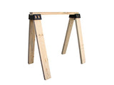 POWERTEC 71026 Plastic Sawhorse Brackets for Use with 2x4 Lumber | Kit Builds one Saw Horse, Set of 2, Black POWERTEC