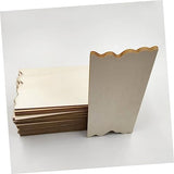 VILLFUL 24pcs DIY Rectangular Wood Board Hanging Board Registration Unfinished Wood Slice Wood Blank Plaque Craft Boards for Signs Blank Wood Chips VILLFUL