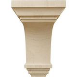 Ekena Millwork CORW03X03X06JERW Mini Jefferson Wood Corbels, 3 1/2"W x 3 3/4"D x 6"H, Rubberwood Ekena Millwork
