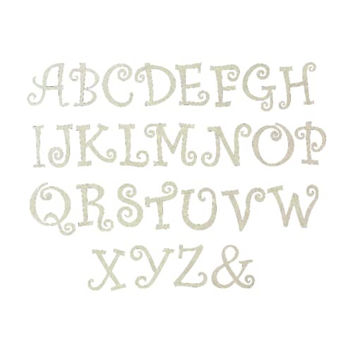 Unfinished Wooden Letter 5" Blank I CURLZ Font
