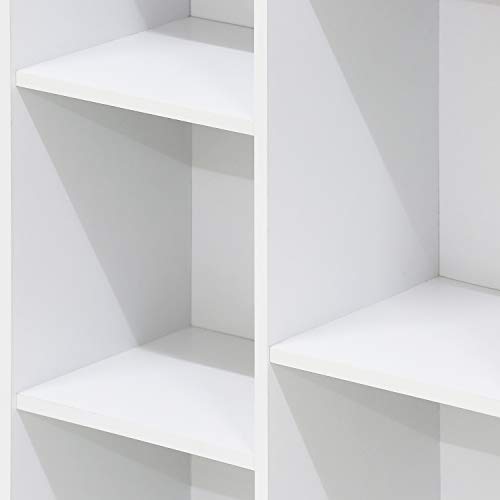 Furinno Luder Bookcase / Book / Storage , 5-Cube, White Furinno