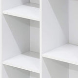 Furinno Luder Bookcase / Book / Storage , 5-Cube, White Furinno