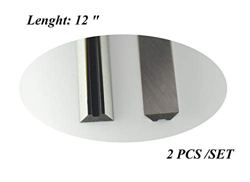12 Inches Planer Blades Knives HSS Replacement for Model Makita 2012 and 2012NB Thickness Planer Heat Treated Double edge- Set of 2 Asieg Tool