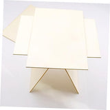 EXCEART 24 Pcs Rectangular Veneer Wooden Slices Unfinished Wood Hobby Unfinished Wood Crafts Unfinished Wood Tiles Wood Blanks Wooden Cutouts Woodsy EXCEART