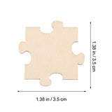 Toddmomy Blank Wooden Puzzle, 100Pcs Unfinished Wooden Puzzle DIY Blank Puzzle Wood Puzzle Pieces for Kids Crafts, Arts, Classroom Activities, Toddmomy