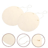 Operitacx 2 Sets DIY Door Hanging Sign Unfinished Wood Sign Unfinished Wood Crafts Blanks Decorative Wood Plaque DIY Crafts Blank Sign Unfinished Operitacx