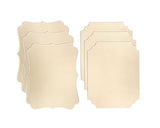 6 Pack Unfinished Wooden Plaques 11"x14"-0.25 Inch Thick Beveled MDF Wood Sign for Burning DIY Crafts Cregugua