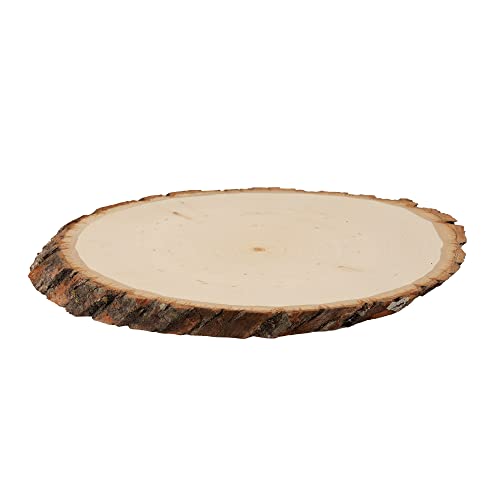Walnut Hollow Basswood Round, Small 5-7" wide with Live Edge Wood (Pack of 1) - For Wood Burning, Home Décor, and Rustic Weddings Walnut Hollow