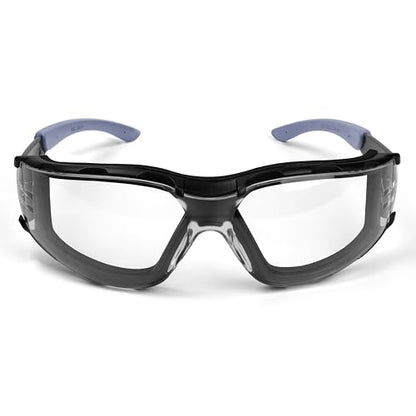 MORELKE Clear Safety glasses for men and women,eye protection for shooting,woodworking,lab,construction, Outdoor sports(gray). - WoodArtSupply