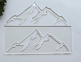 Mountain Range Router Template,Acrylic Router Template,Charcuterie Board Template for Woodworking&Craft (12''X5'') Yuxuanish