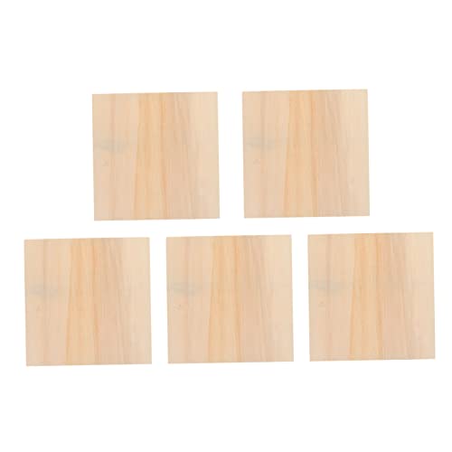 VILLFUL 5pcs Blank Wooden Picture Frame Unfinished Wood Frames DIY Wooden Photo Frames Wooden Bassinet Square Frame Unfinished Wooden Painting Boards VILLFUL