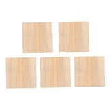 VILLFUL 5pcs Blank Wooden Picture Frame Unfinished Wood Frames DIY Wooden Photo Frames Wooden Bassinet Square Frame Unfinished Wooden Painting Boards VILLFUL