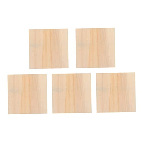 VILLFUL 5pcs Blank Wooden Picture Frame Unfinished Wood Frames DIY Wooden Photo Frames Wooden Bassinet Square Frame Unfinished Wooden Painting Boards VILLFUL
