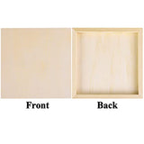 ADXCO 8 Pack Wood Panels 12 x 12 Inch Unfinished Wood Canvas Wooden Panel Boards for Painting, Pouring, Arts Use with Oils, Acrylics ADXCO