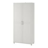 SystemBuild Callahan 36" Utility Storage Cabinet in White SystemBuild