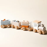 ibwaae Wooden Train Set for Baby Gift Toys with Numbers and Blocks Train Toy 12 PCS for Toddler Boys and Girls 1 2 3 4 5 Brithday Gift ibwaae
