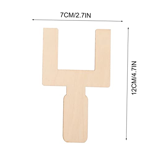 TEHAUX 40pcs Signboard Wood Piece Soccer Ornaments Football Wood Slice Unfinished Wood Helmet Blank Ornaments Sports Accessories Rugby Signage Making TEHAUX