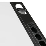 SD STUDIO DESIGNS Core 2 Pc Craft Center-35.5" W Angle Adjustable Cloth Drawers, Side Shelf and Stool Drafting Table, Gunmetal Gray/White SD STUDIO DESIGNS