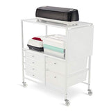 Essex Drawers & Rolling Storage Cart with Tray by Recollections, White Recollections