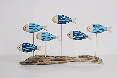 Pack of 3 Wooden Fish, 3D Unfinished Wooden Fish for Crafts, Wooden Fish Decor ,Decorative Wooden Fish, Wooden Fish Wall Decor Art, Wooden Fish Generic