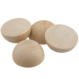 KEILEOHO 300 PCS 1 Inch Half Wooden Beads, Half Round Wooden Balls, Split Wooden Balls Half Sphere Wood Beads for Paint Arts, Craft Projects KEILEOHO