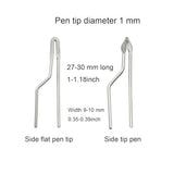 DGHAOP 6pcs Wood Burning Tips for 30-50W Adjustable Wood Burning Machine Replacement Wood Burning Tool Pyrography Wire Tips DGHAOP